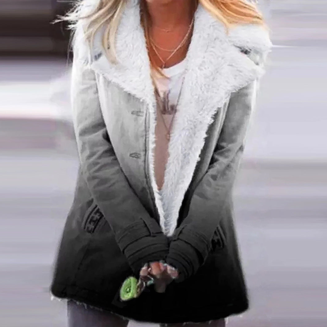 Damen Baumwolle Jacken in abgestufter Farbe - alwayssale24