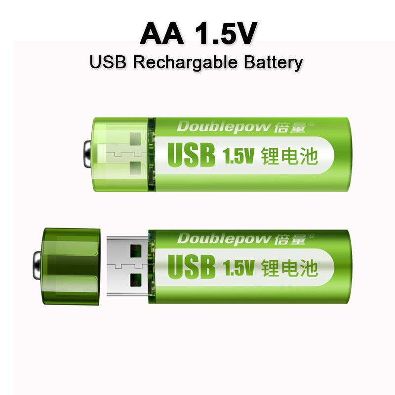 wiederaufladbare AA akku 1800mWh USB 1,5 V - alwayssale24